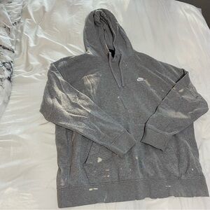 Oversized nike grey hoodie size xl